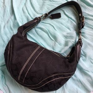 PRICE DROP!Coach black shoulder bag Excellent cond